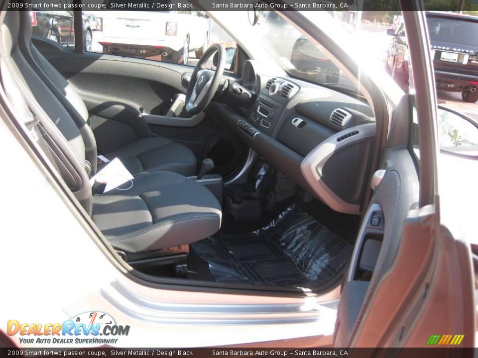2009 Smart fortwo passion coupe Silver Metallic / Design Black Photo #13