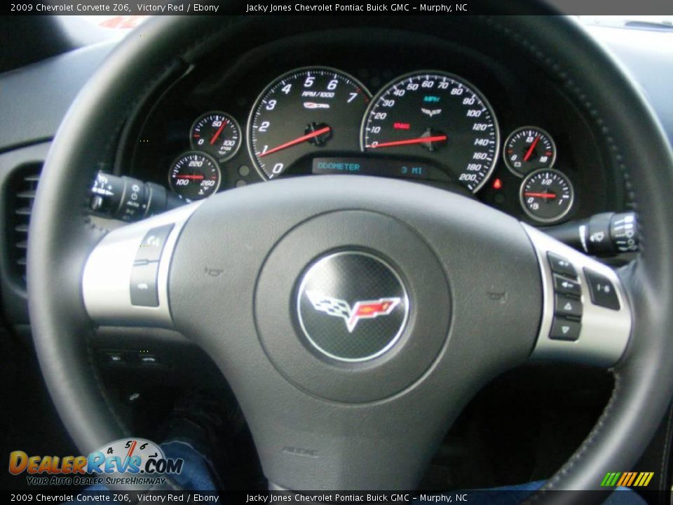 2009 Chevrolet Corvette Z06 Victory Red / Ebony Photo #11