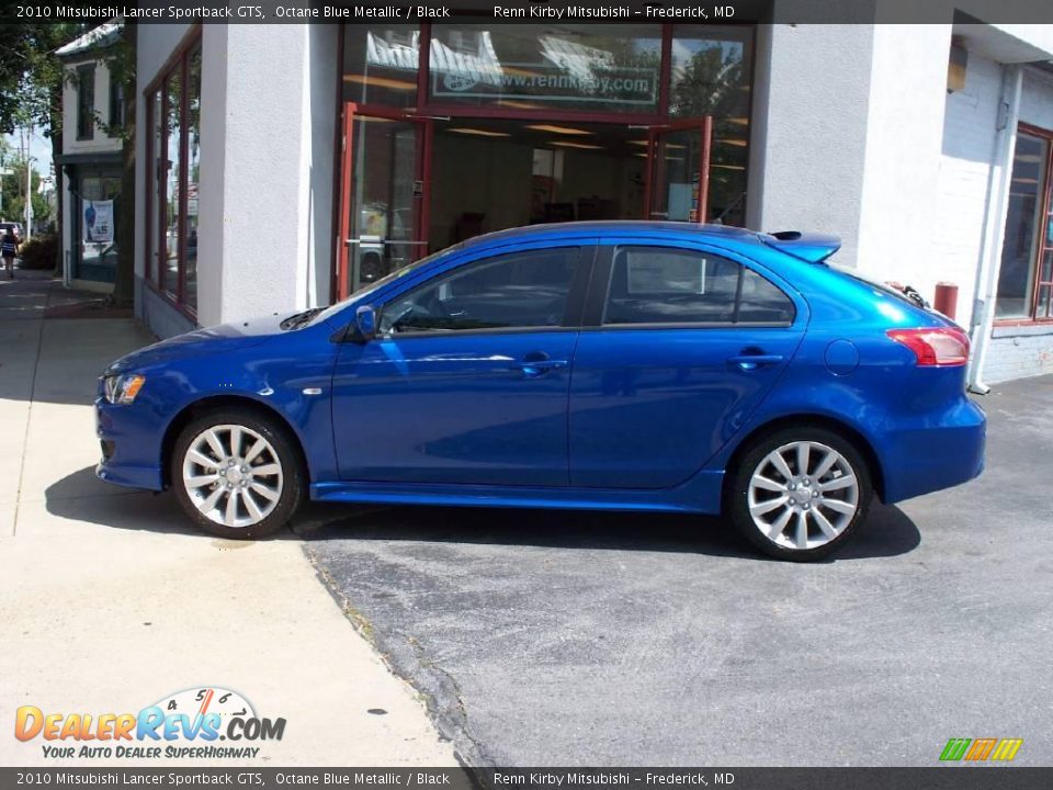 2010 Mitsubishi Lancer Sportback GTS Octane Blue Metallic / Black Photo #2