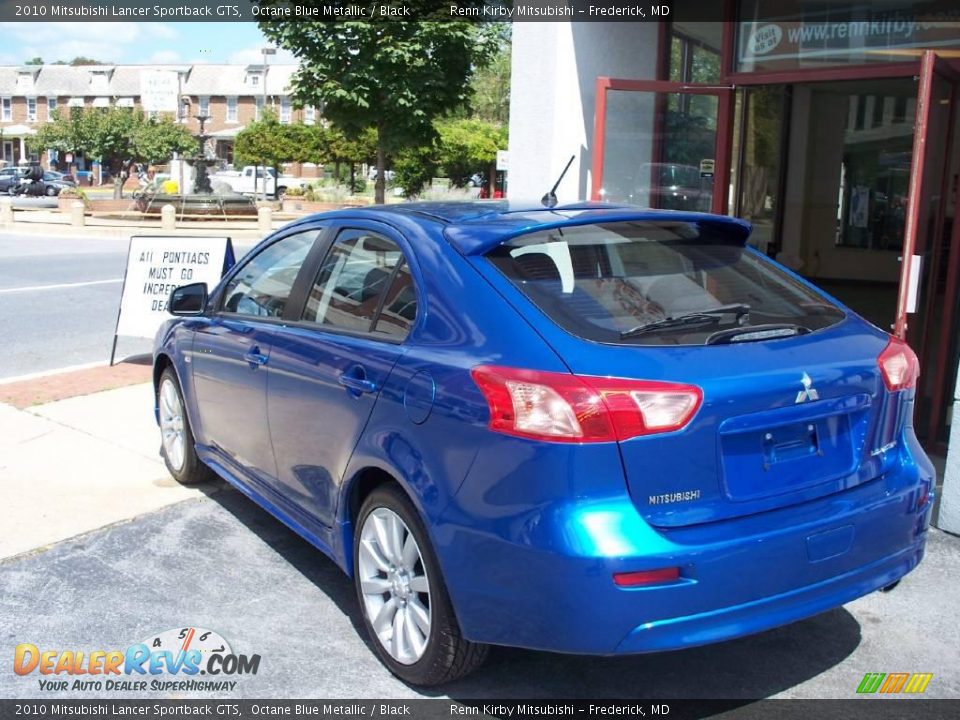 2010 Mitsubishi Lancer Sportback GTS Octane Blue Metallic / Black Photo #3