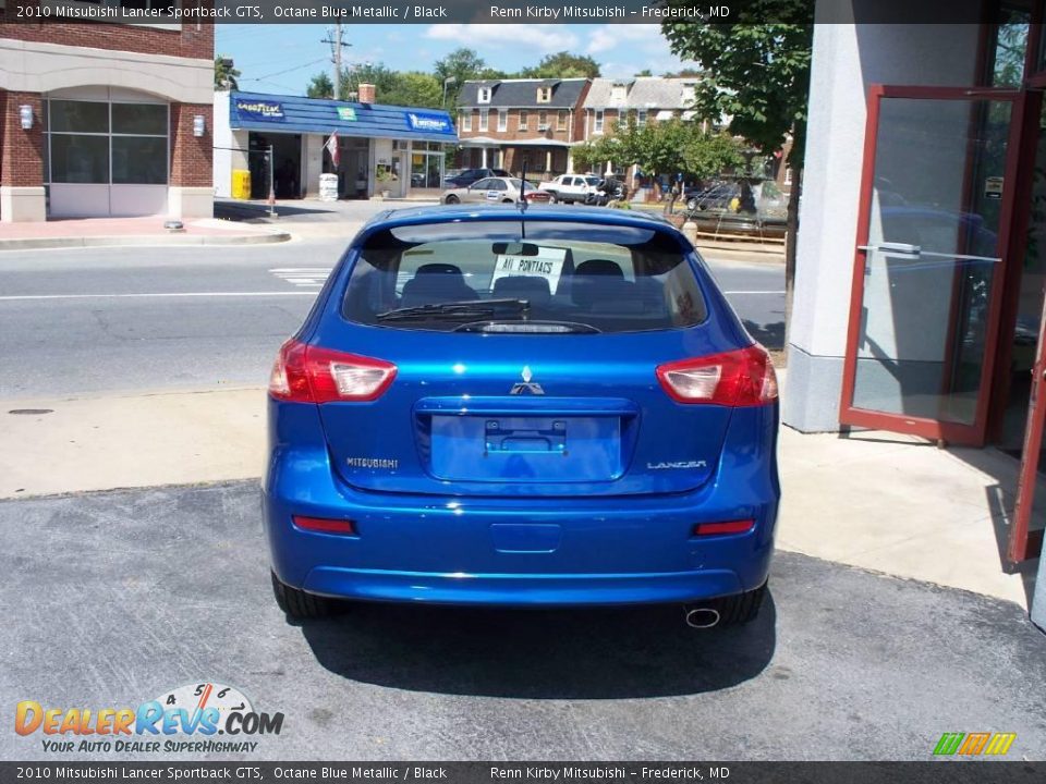 2010 Mitsubishi Lancer Sportback GTS Octane Blue Metallic / Black Photo #4