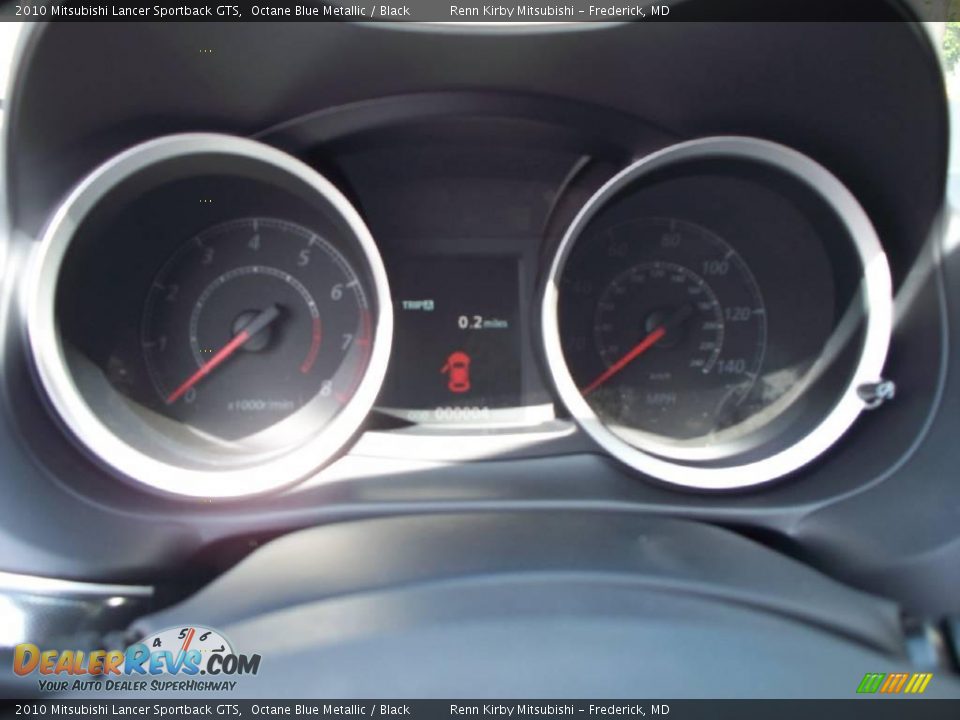 2010 Mitsubishi Lancer Sportback GTS Octane Blue Metallic / Black Photo #8