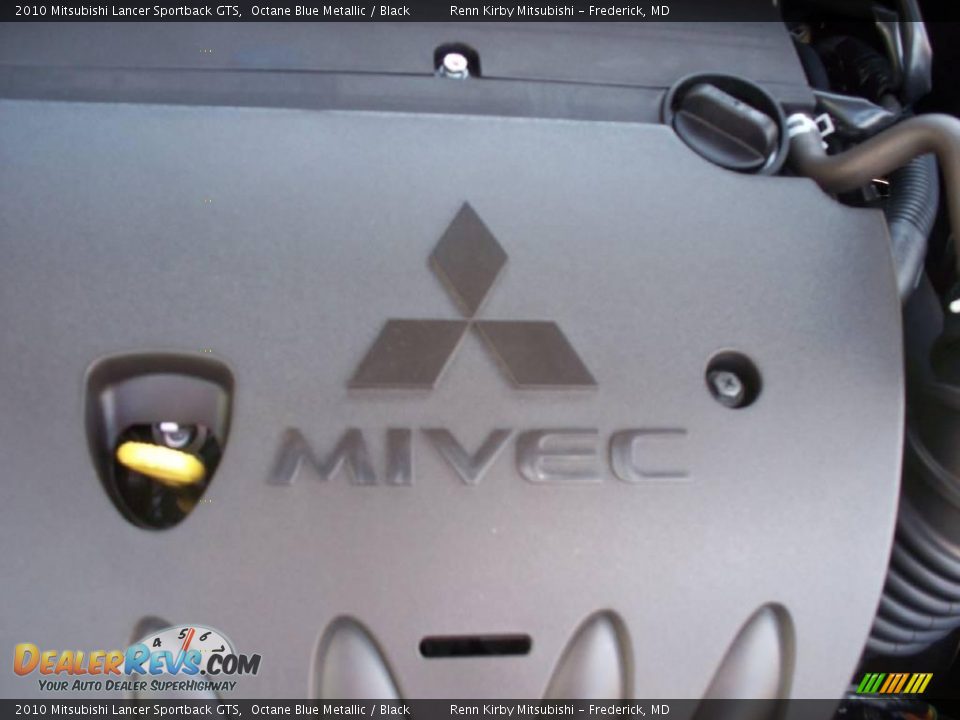 2010 Mitsubishi Lancer Sportback GTS Octane Blue Metallic / Black Photo #14