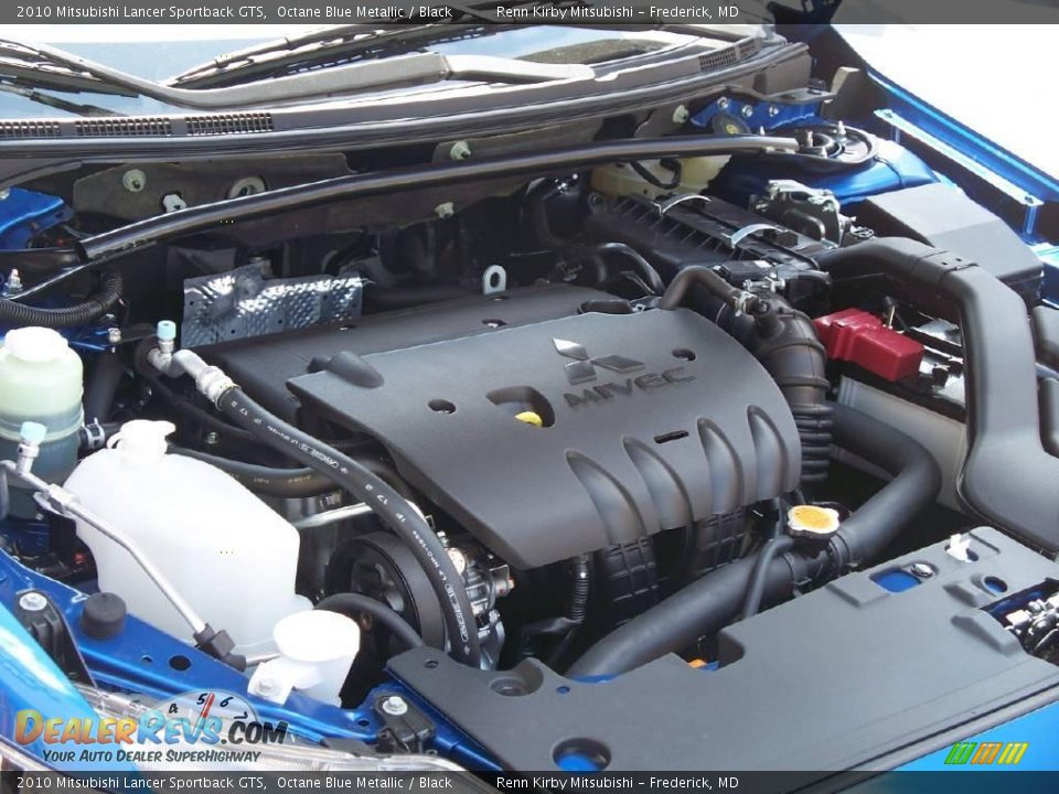 2010 Mitsubishi Lancer Sportback GTS Octane Blue Metallic / Black Photo #15