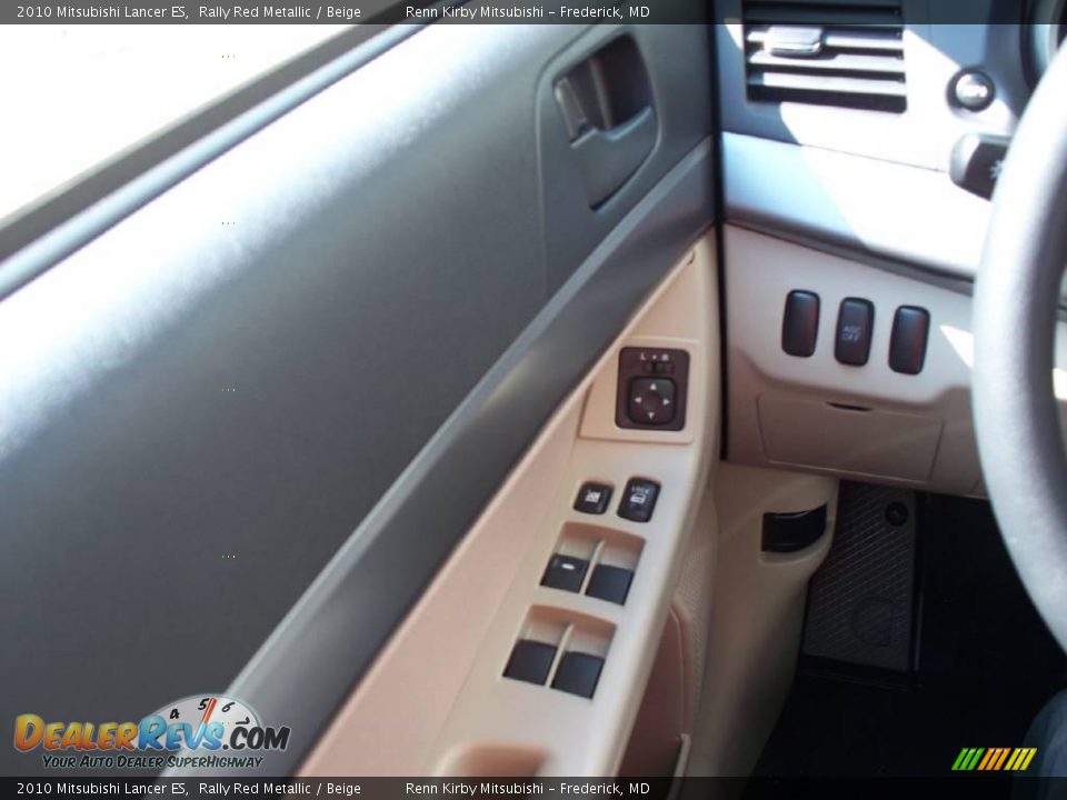 2010 Mitsubishi Lancer ES Rally Red Metallic / Beige Photo #6