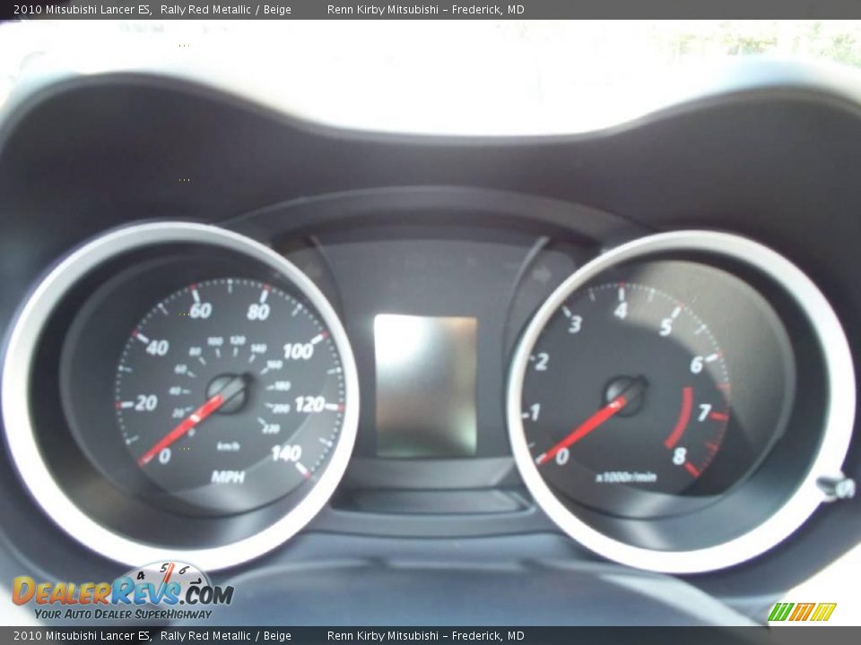 2010 Mitsubishi Lancer ES Rally Red Metallic / Beige Photo #7