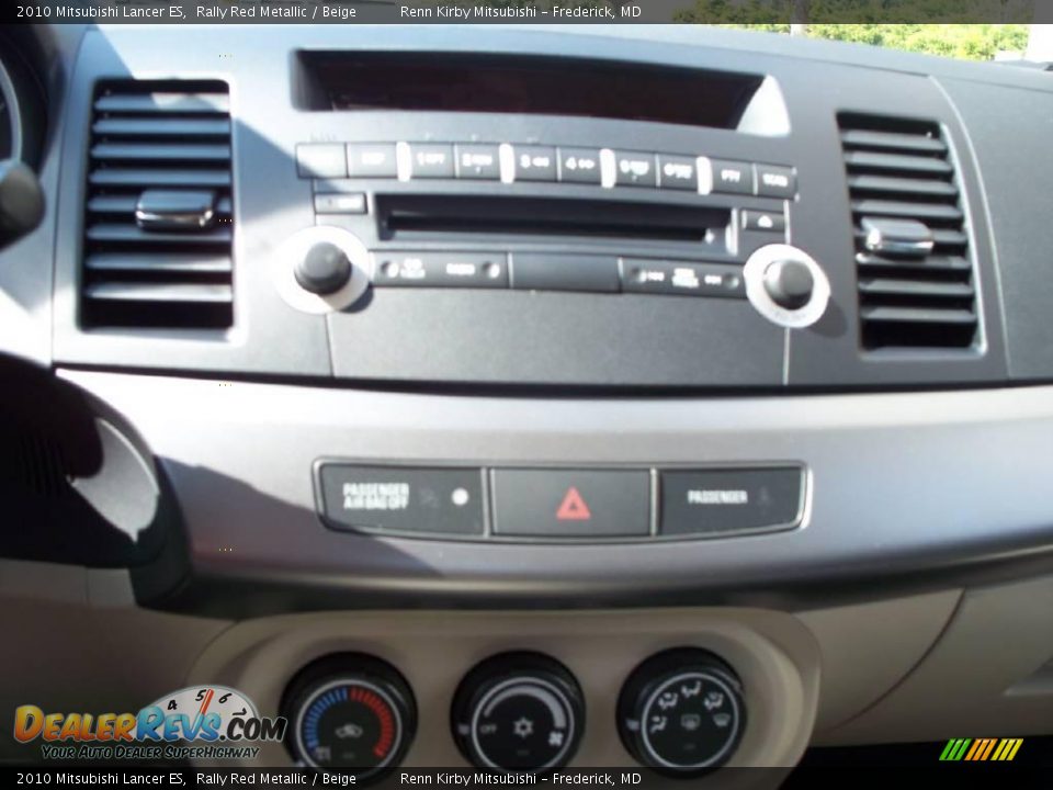 2010 Mitsubishi Lancer ES Rally Red Metallic / Beige Photo #8