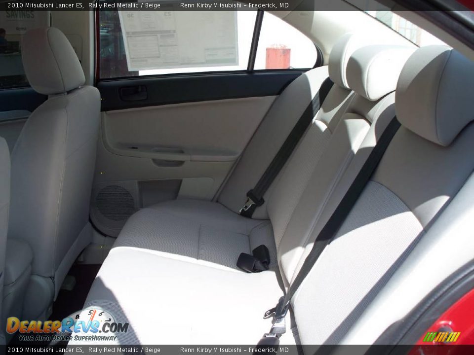 2010 Mitsubishi Lancer ES Rally Red Metallic / Beige Photo #11