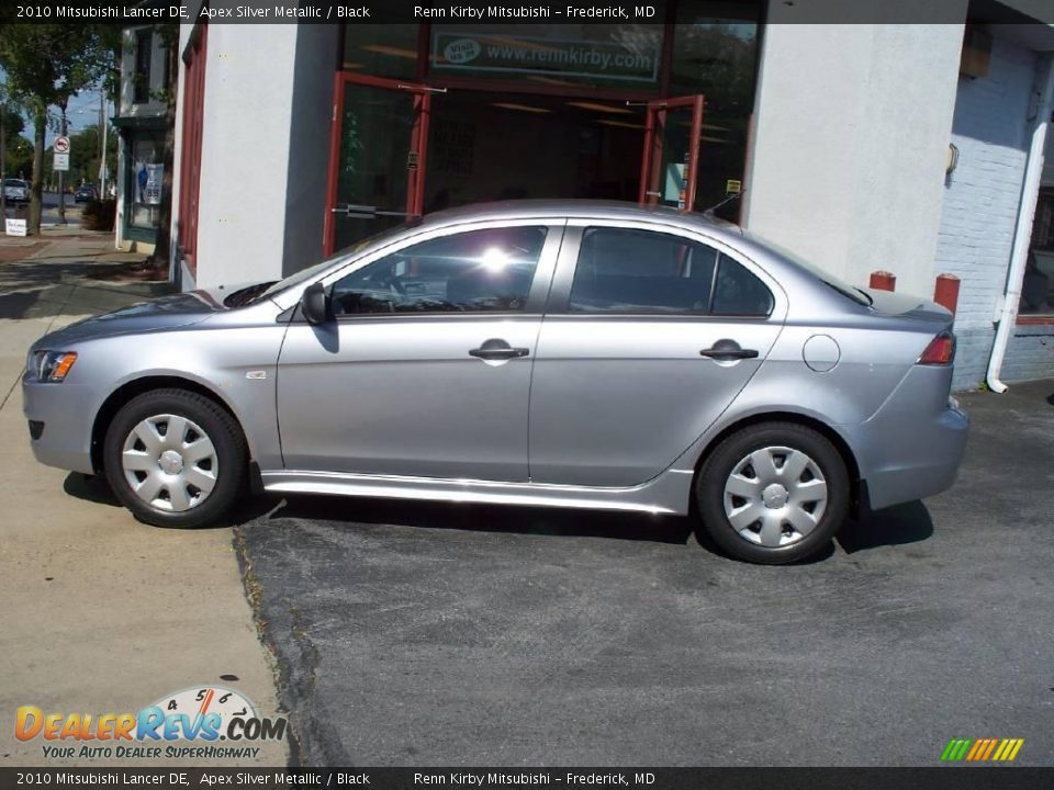 2010 Mitsubishi Lancer DE Apex Silver Metallic / Black Photo #2
