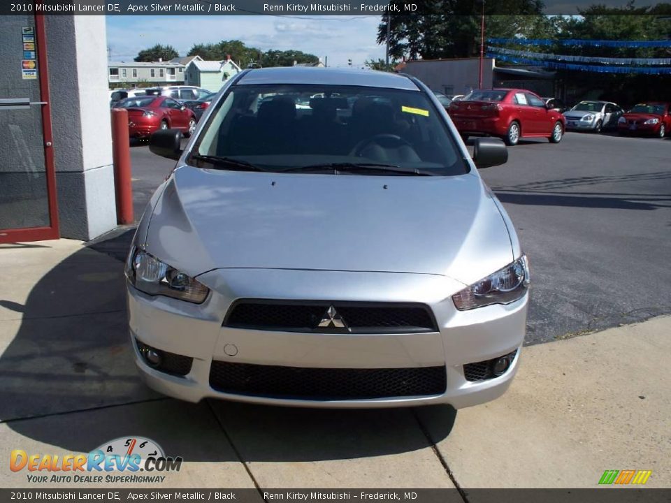 2010 Mitsubishi Lancer DE Apex Silver Metallic / Black Photo #5