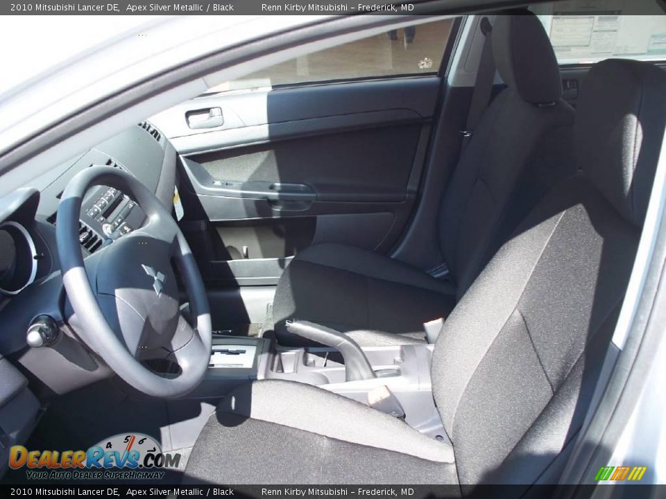 2010 Mitsubishi Lancer DE Apex Silver Metallic / Black Photo #10