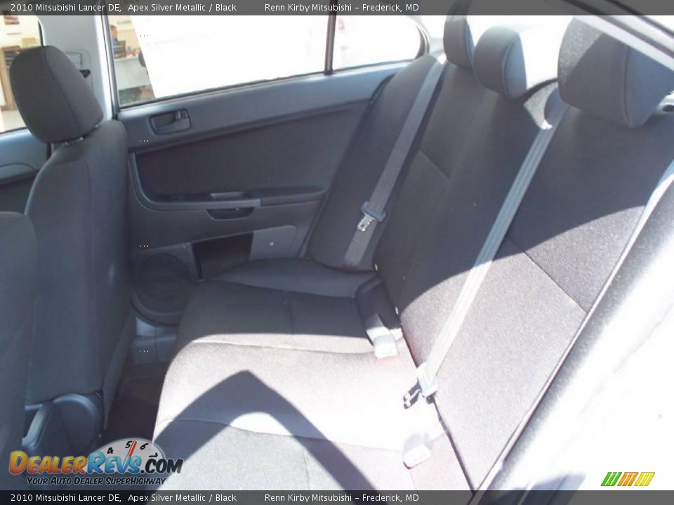 2010 Mitsubishi Lancer DE Apex Silver Metallic / Black Photo #11