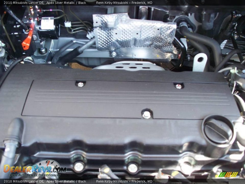 2010 Mitsubishi Lancer DE Apex Silver Metallic / Black Photo #14