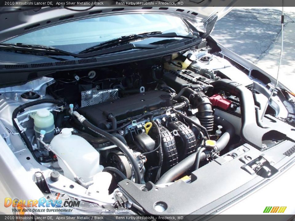2010 Mitsubishi Lancer DE Apex Silver Metallic / Black Photo #15
