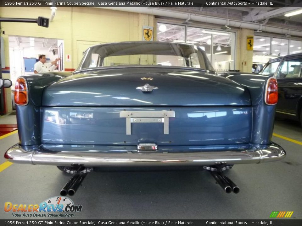 1956 Ferrari 250 GT Pinin Farina Coupe Speciale Casa Genziana Metallic (House Blue) / Pelle Naturale Photo #10