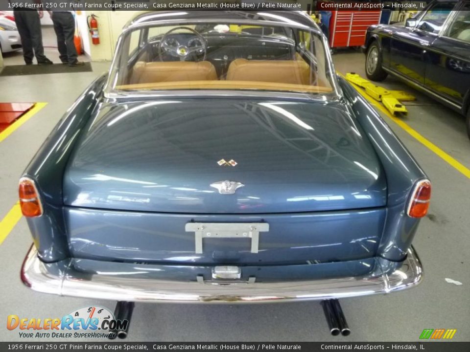 1956 Ferrari 250 GT Pinin Farina Coupe Speciale Casa Genziana Metallic (House Blue) / Pelle Naturale Photo #11
