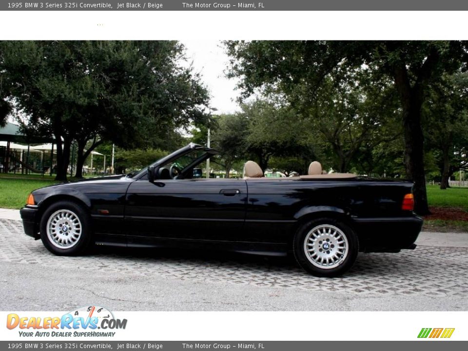 1995 BMW 3 Series 325i Convertible Jet Black / Beige Photo #21