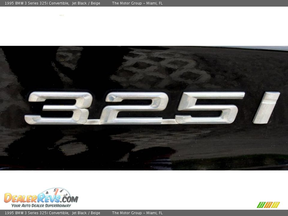 1995 BMW 3 Series 325i Convertible Jet Black / Beige Photo #28