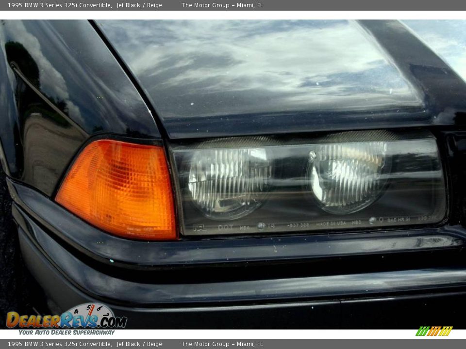 1995 BMW 3 Series 325i Convertible Jet Black / Beige Photo #36