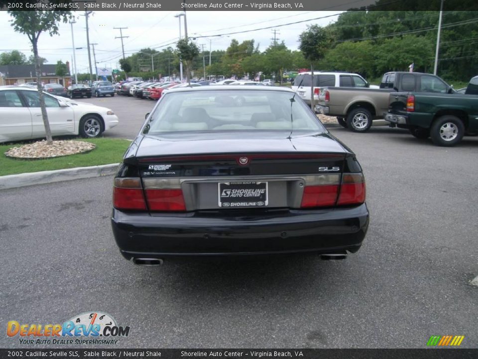2002 Cadillac Seville SLS Sable Black / Neutral Shale Photo #5