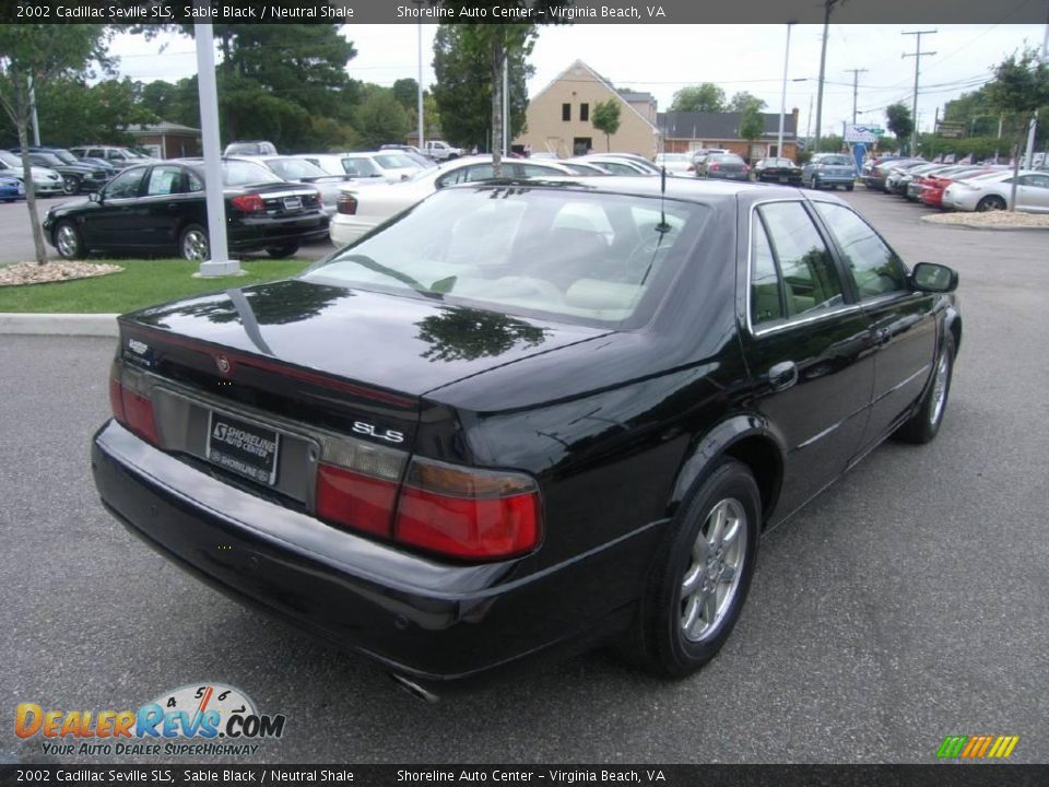 2002 Cadillac Seville SLS Sable Black / Neutral Shale Photo #6