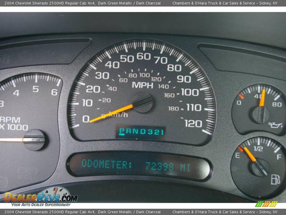 2004 Chevrolet Silverado 2500HD Regular Cab 4x4 Dark Green Metallic / Dark Charcoal Photo #4