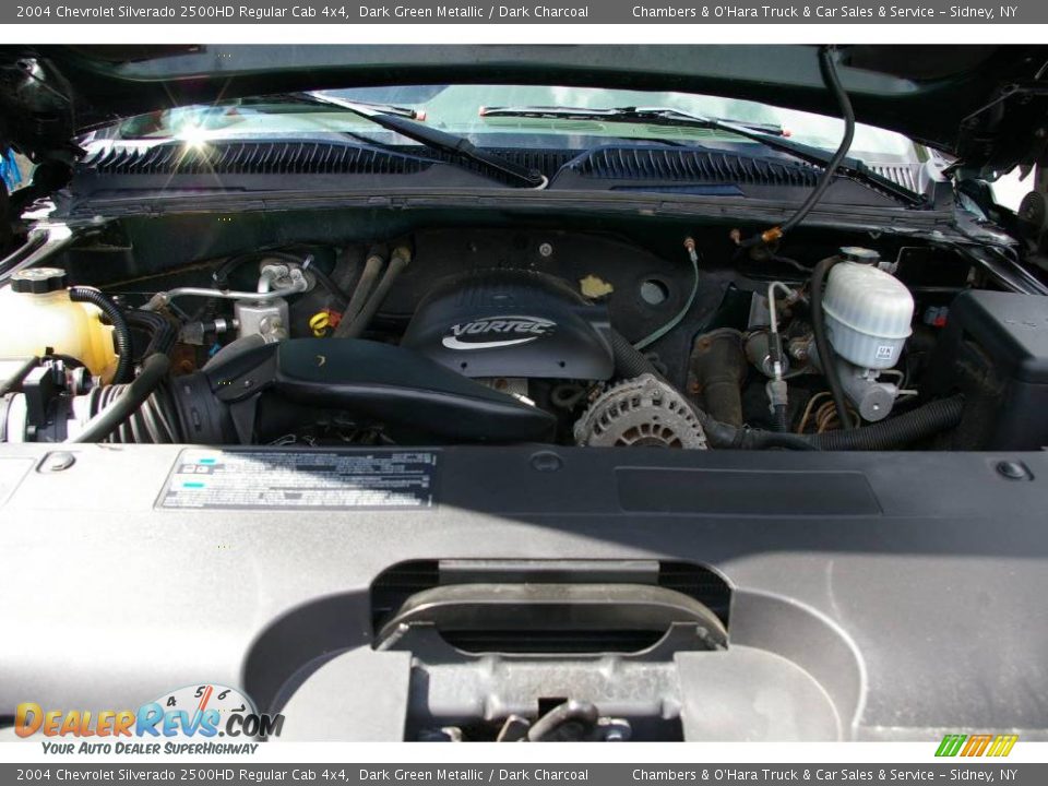 2004 Chevrolet Silverado 2500HD Regular Cab 4x4 Dark Green Metallic / Dark Charcoal Photo #10