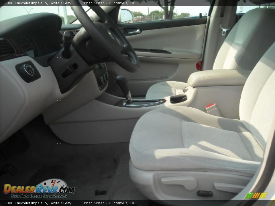 2008 Chevrolet Impala LS White / Gray Photo #9