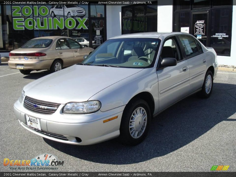 2001 Chevrolet Malibu Sedan Galaxy Silver Metallic / Gray Photo #1