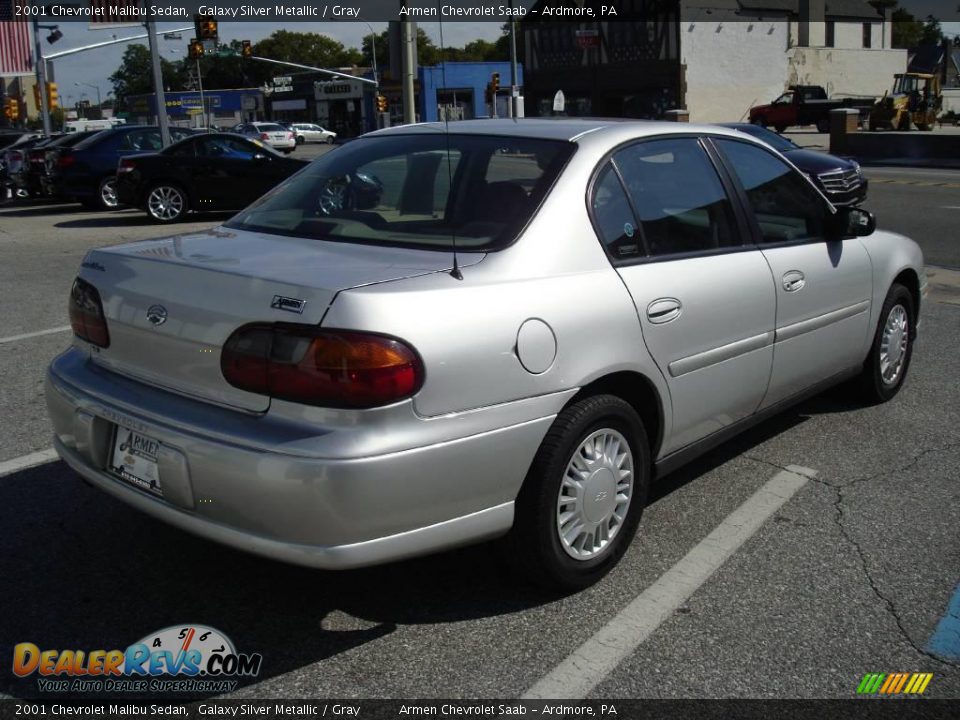 2001 Chevrolet Malibu Sedan Galaxy Silver Metallic / Gray Photo #7