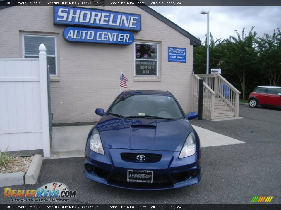 2002 Toyota Celica GT Spectra Blue Mica / Black/Blue Photo #1