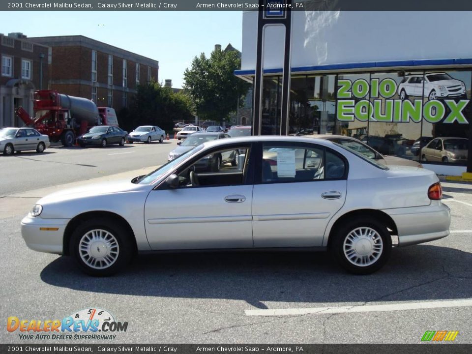 2001 Chevrolet Malibu Sedan Galaxy Silver Metallic / Gray Photo #10