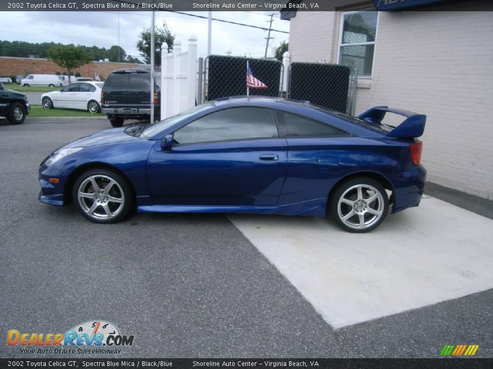 2002 Toyota Celica GT Spectra Blue Mica / Black/Blue Photo #3