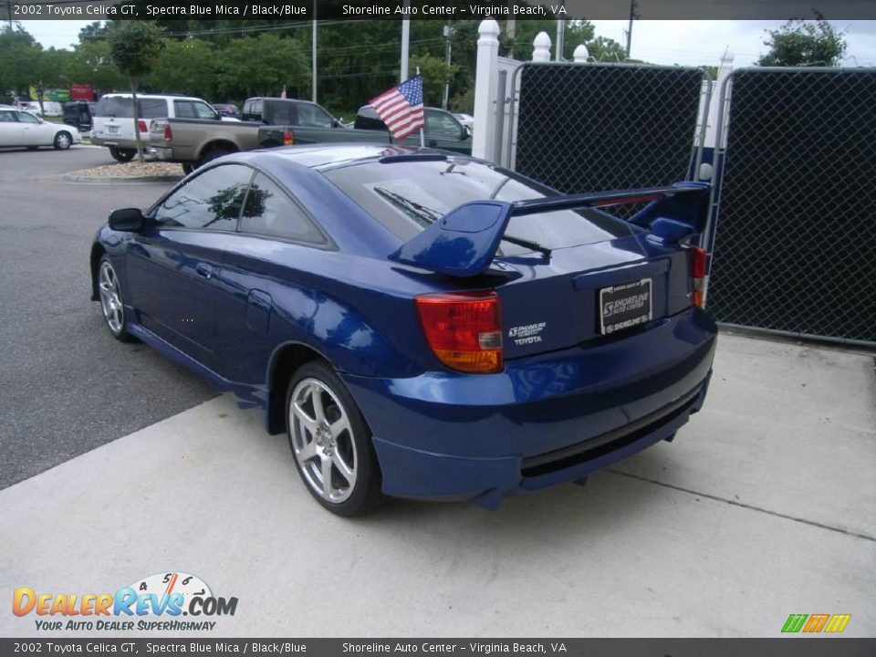 2002 Toyota Celica GT Spectra Blue Mica / Black/Blue Photo #4