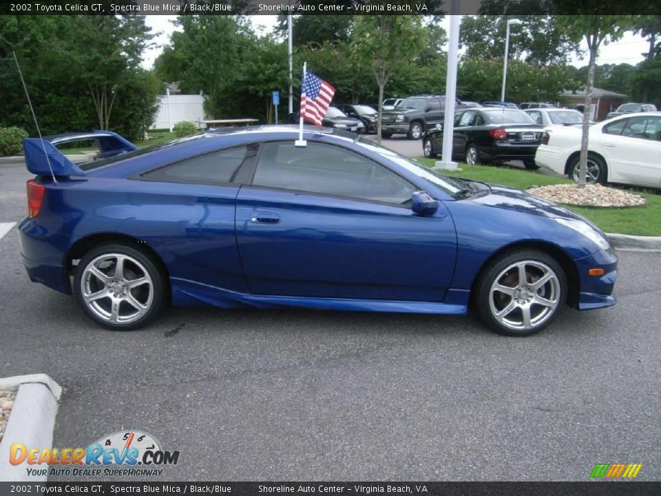 2002 Toyota Celica GT Spectra Blue Mica / Black/Blue Photo #7