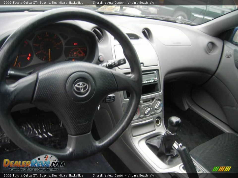 2002 Toyota Celica GT Spectra Blue Mica / Black/Blue Photo #11