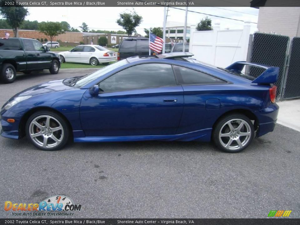 2002 Toyota Celica GT Spectra Blue Mica / Black/Blue Photo #15