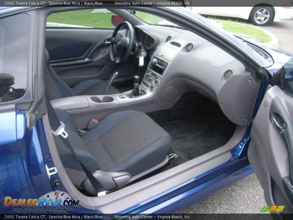 2002 Toyota Celica GT Spectra Blue Mica / Black/Blue Photo #16