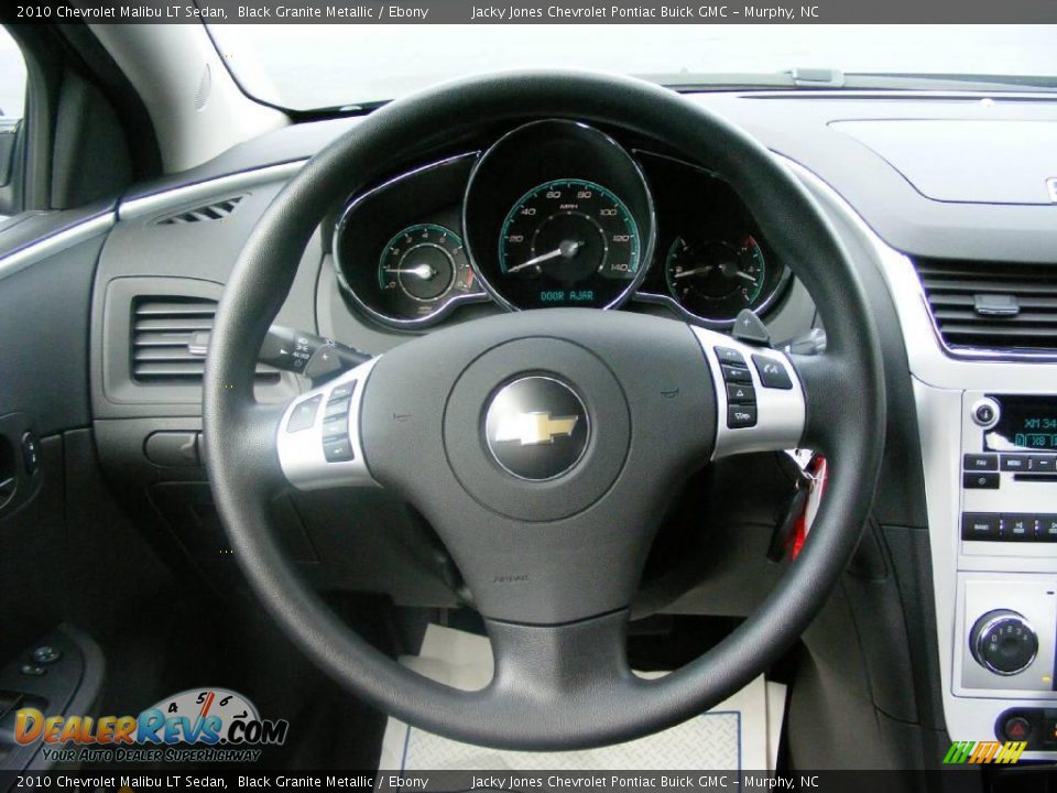 2010 Chevrolet Malibu LT Sedan Black Granite Metallic / Ebony Photo #15