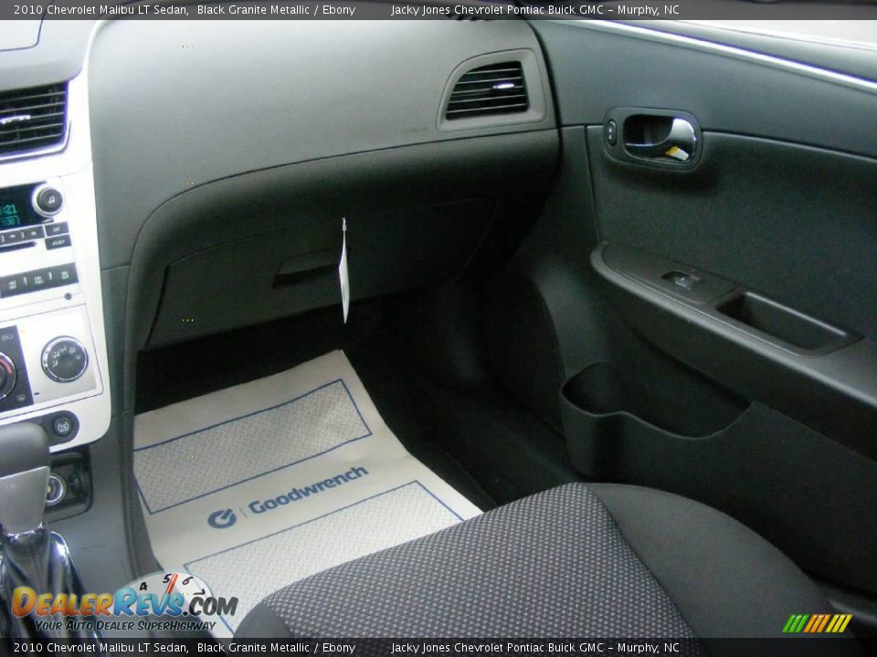 2010 Chevrolet Malibu LT Sedan Black Granite Metallic / Ebony Photo #18