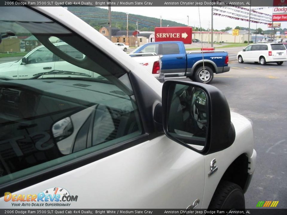 2006 Dodge Ram 3500 SLT Quad Cab 4x4 Dually Bright White / Medium Slate Gray Photo #6