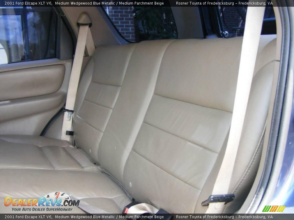 2001 Ford Escape XLT V6 Medium Wedgewood Blue Metallic / Medium Parchment Beige Photo #7