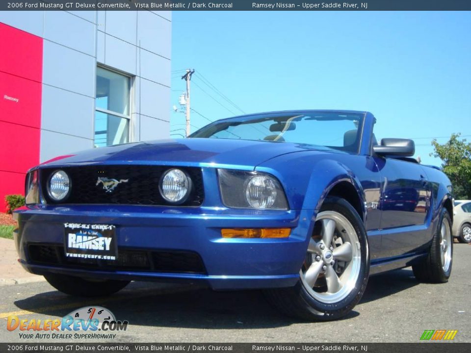 2006 Ford Mustang GT Deluxe Convertible Vista Blue Metallic / Dark Charcoal Photo #1