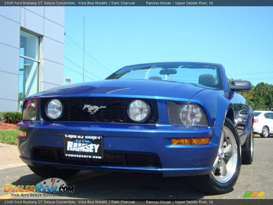 2006 Ford Mustang GT Deluxe Convertible Vista Blue Metallic / Dark Charcoal Photo #4