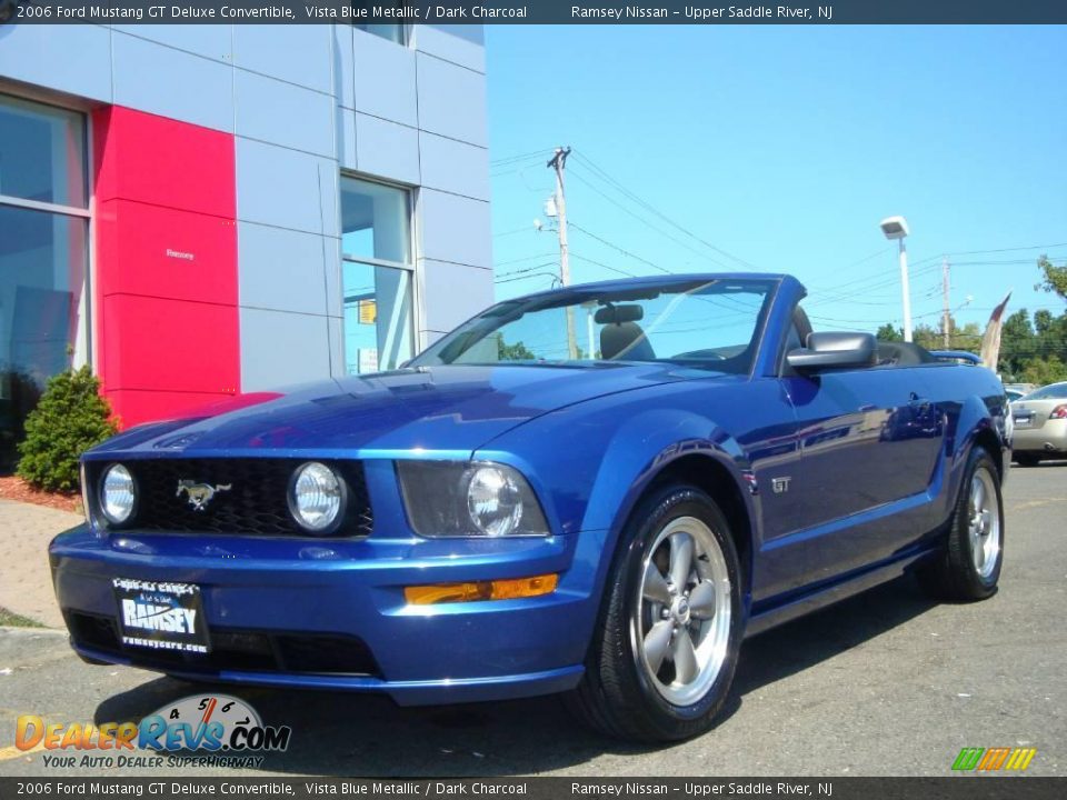 2006 Ford Mustang GT Deluxe Convertible Vista Blue Metallic / Dark Charcoal Photo #6