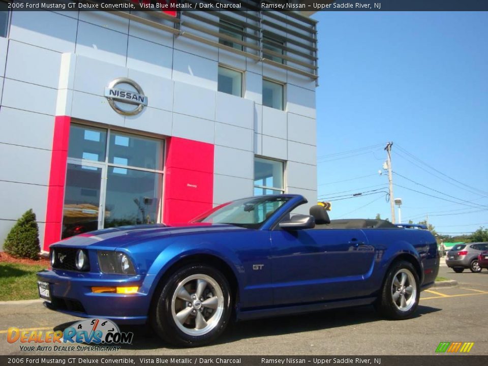 2006 Ford Mustang GT Deluxe Convertible Vista Blue Metallic / Dark Charcoal Photo #8