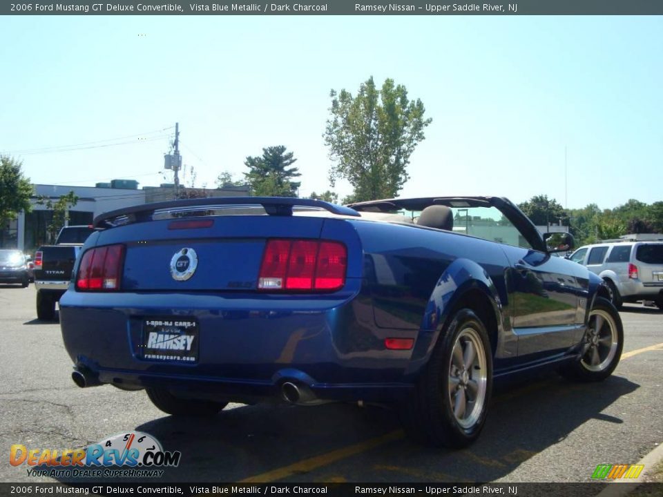 2006 Ford Mustang GT Deluxe Convertible Vista Blue Metallic / Dark Charcoal Photo #12