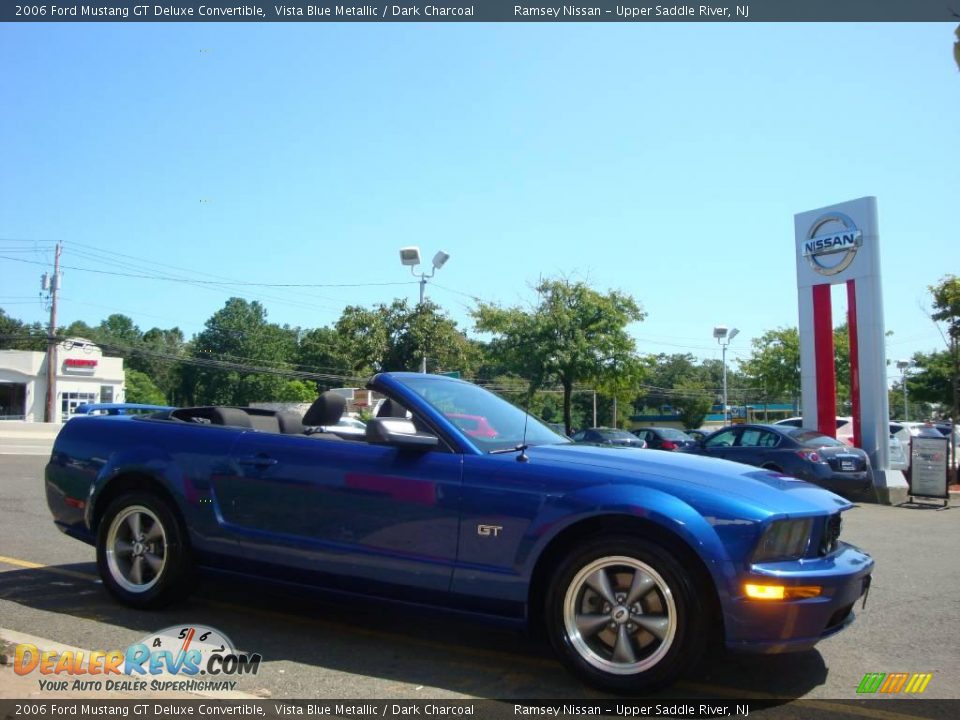 2006 Ford Mustang GT Deluxe Convertible Vista Blue Metallic / Dark Charcoal Photo #15