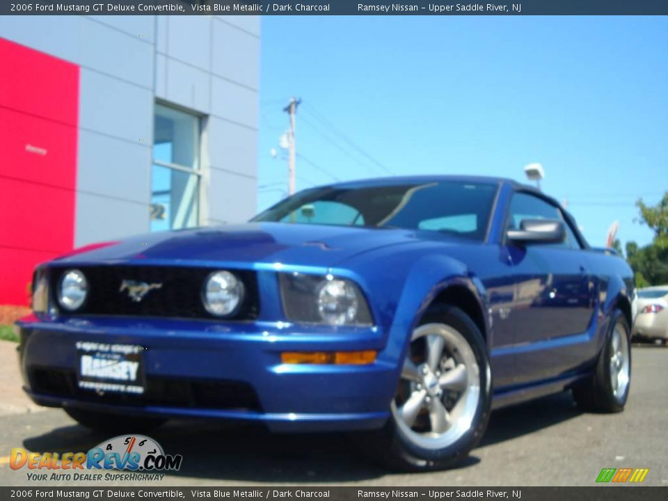 2006 Ford Mustang GT Deluxe Convertible Vista Blue Metallic / Dark Charcoal Photo #20