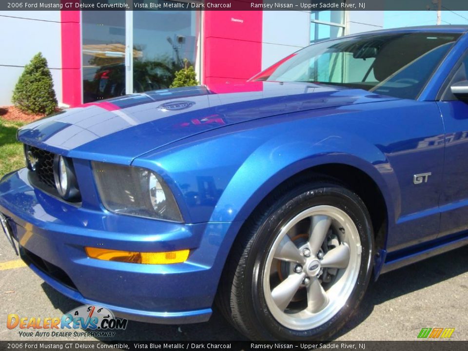 2006 Ford Mustang GT Deluxe Convertible Vista Blue Metallic / Dark Charcoal Photo #35